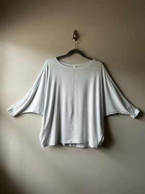 Athleta Relaxed Weekender Top Dolman Sleeve Slouchy Light Mint Modal Size XXS/XS